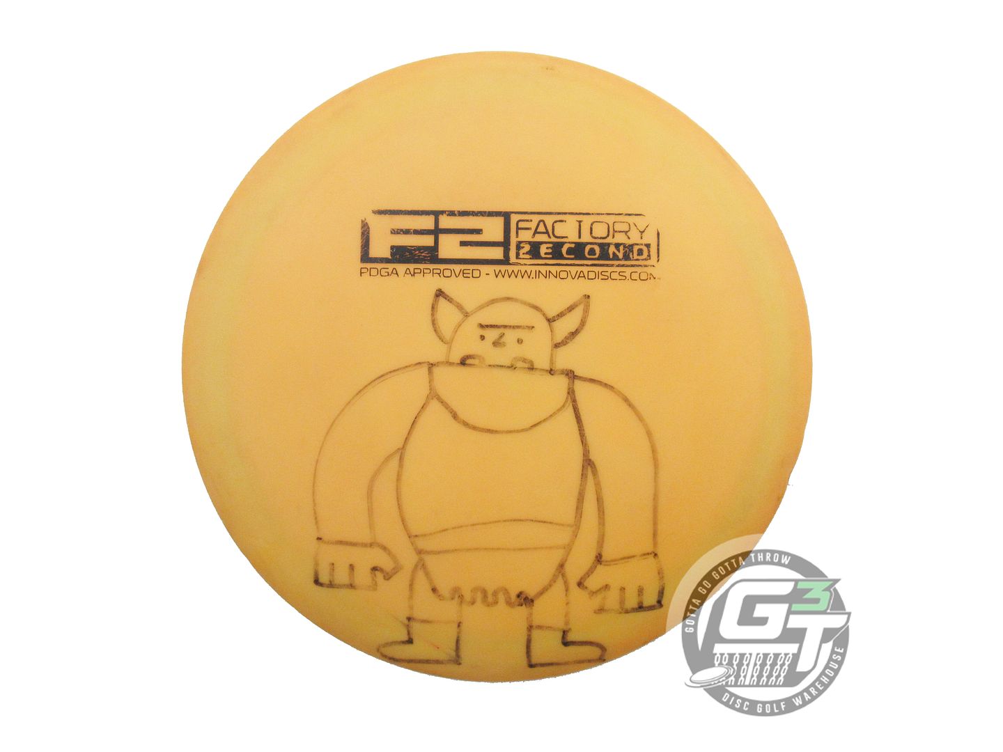 USED Innova X-OUT DX Orc 166g Yellow Distance Driver Golf Disc