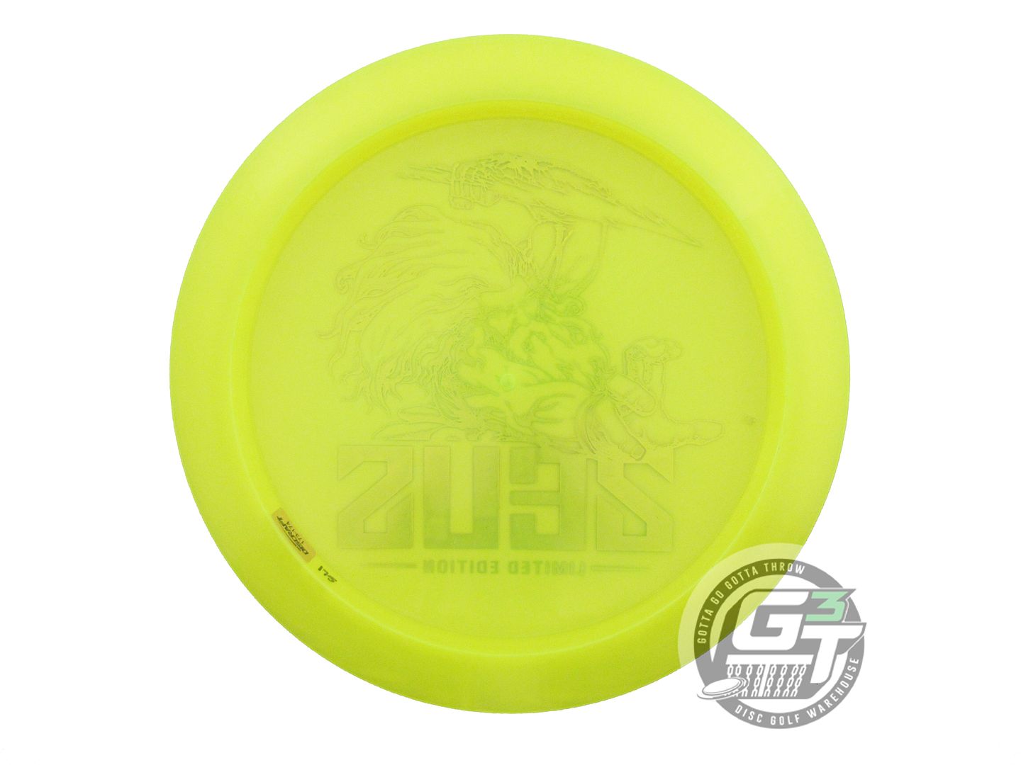 USED Discraft [McBETH] Z Zeus 175g Yellow Rainbow Foil Driver Golf Disc