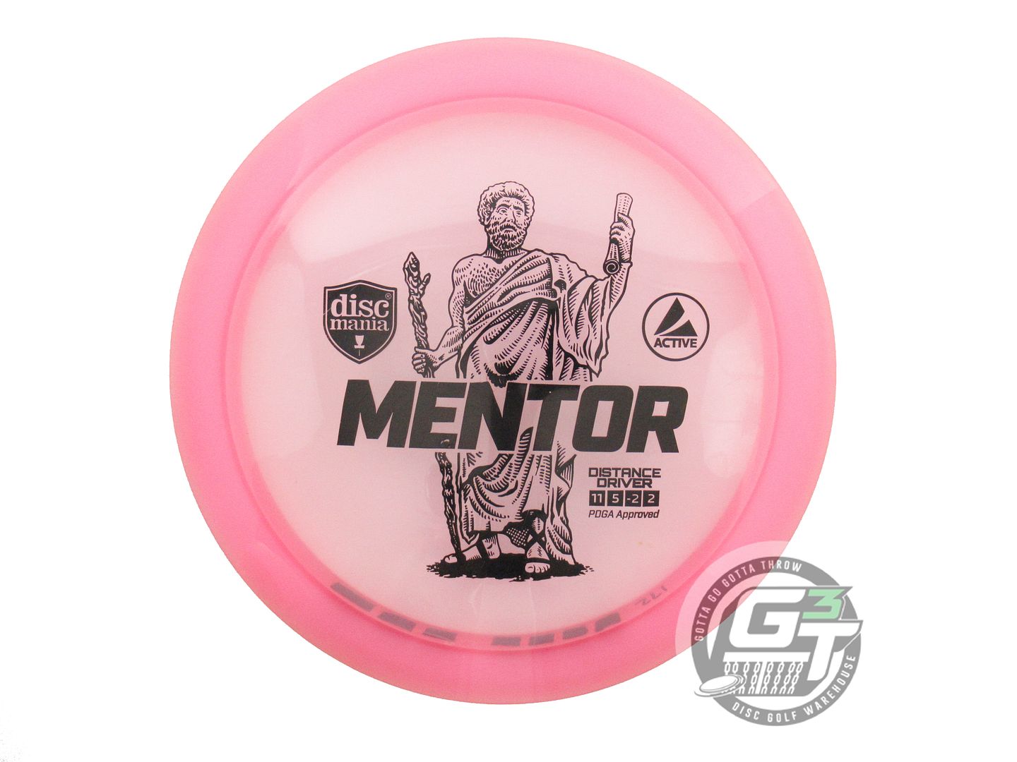 USED DiscMania Active Premium Mentor 172g Pink Black Stamp Distance Driver Disc