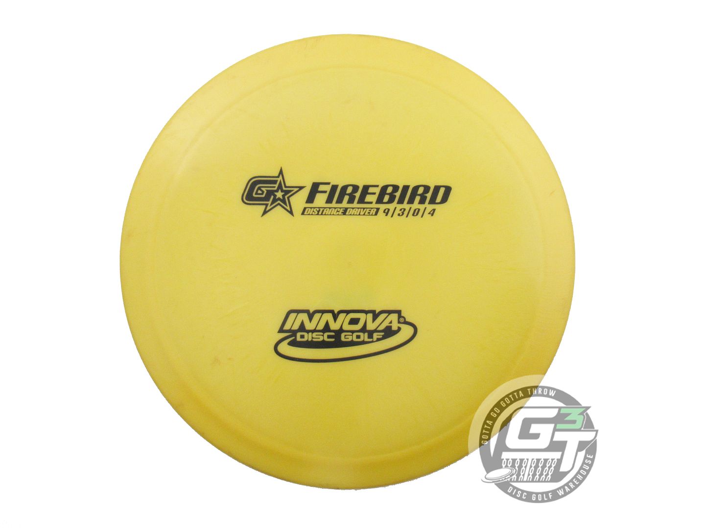 USED Innova GStar Firebird 176g Yellow Black Stamp Distance Driver Golf Disc