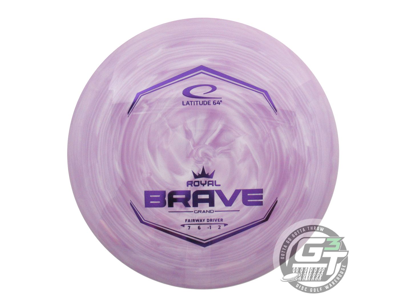 USED Latitude 64 Royal Grand Brave 174g Lilac Purple Foil Fairway Driver Disc