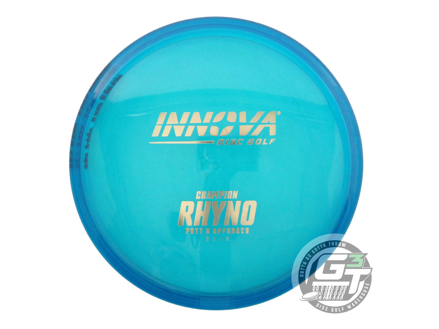USED Innova Champion Rhyno 175g Blue Gold Foil Putter Golf Disc