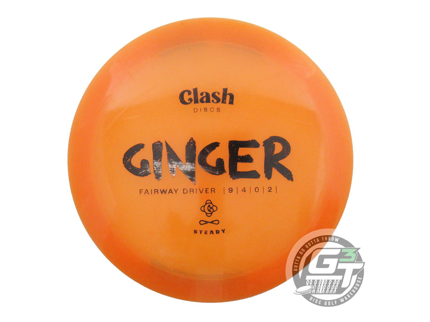 USED Clash Discs Steady Ginger 173g Orange Black Stamp Fairway Driver Golf Disc
