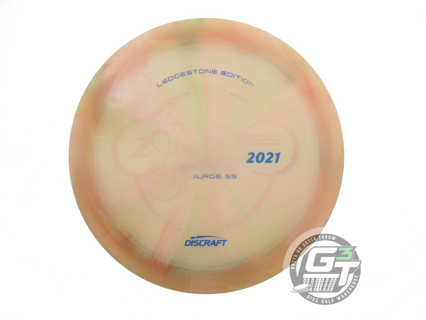 USED Discraft [LEDGESTONE] Z Swirl Surge SS 175g Peach-Lime Distance Driver Disc
