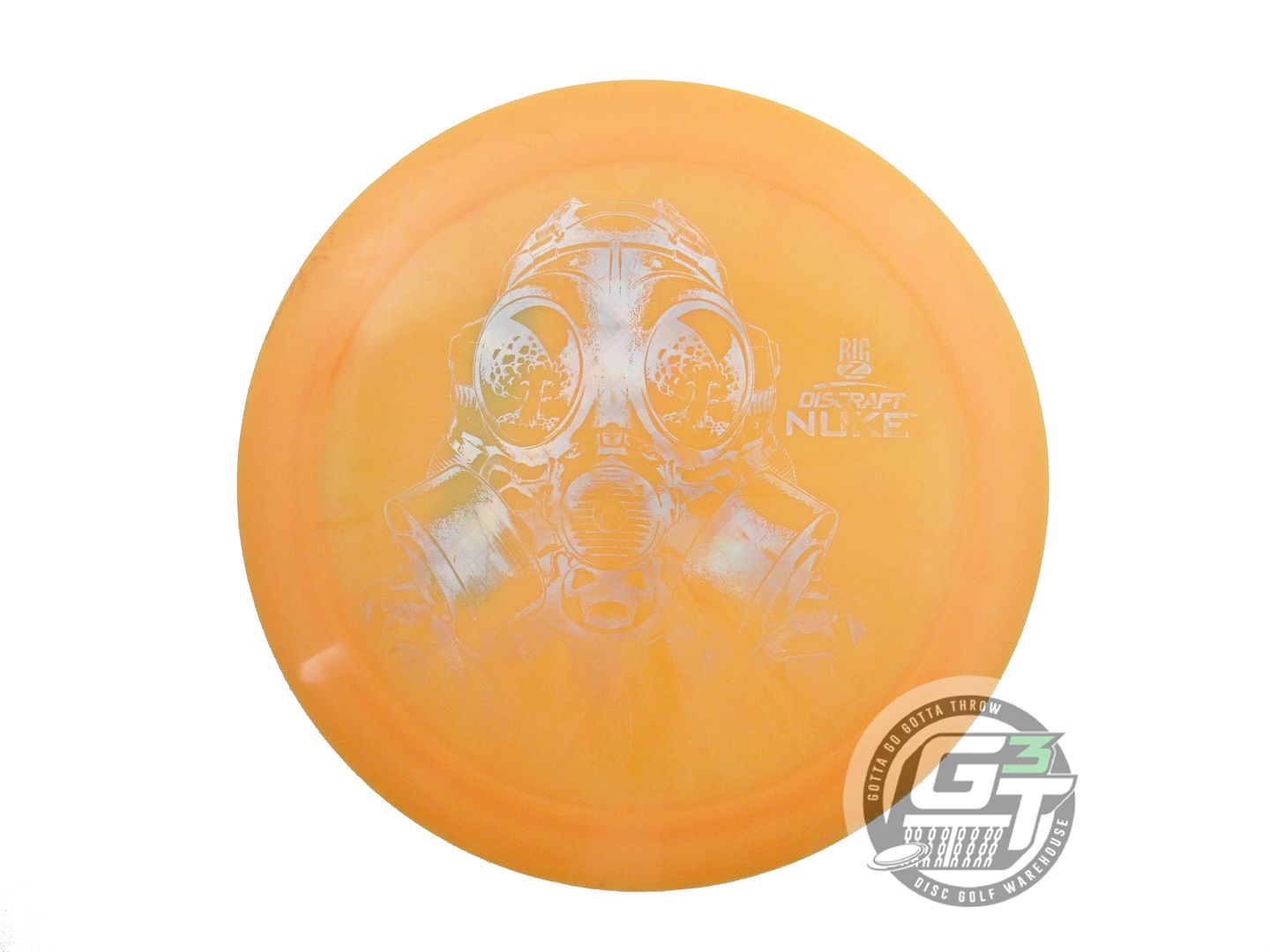 USED Discraft Big Z Nuke 174g Orange Prism Foil Distance Driver Golf Disc