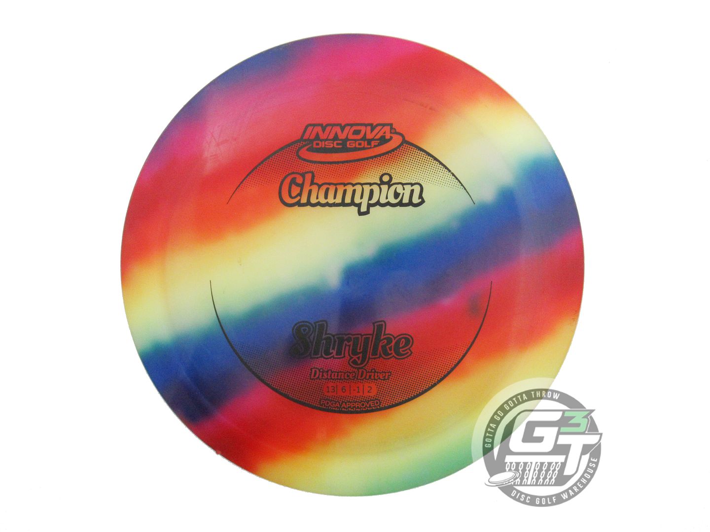 USED Innova I-DYE Champion Shryke 176g Rainbow Distance Driver Golf Disc