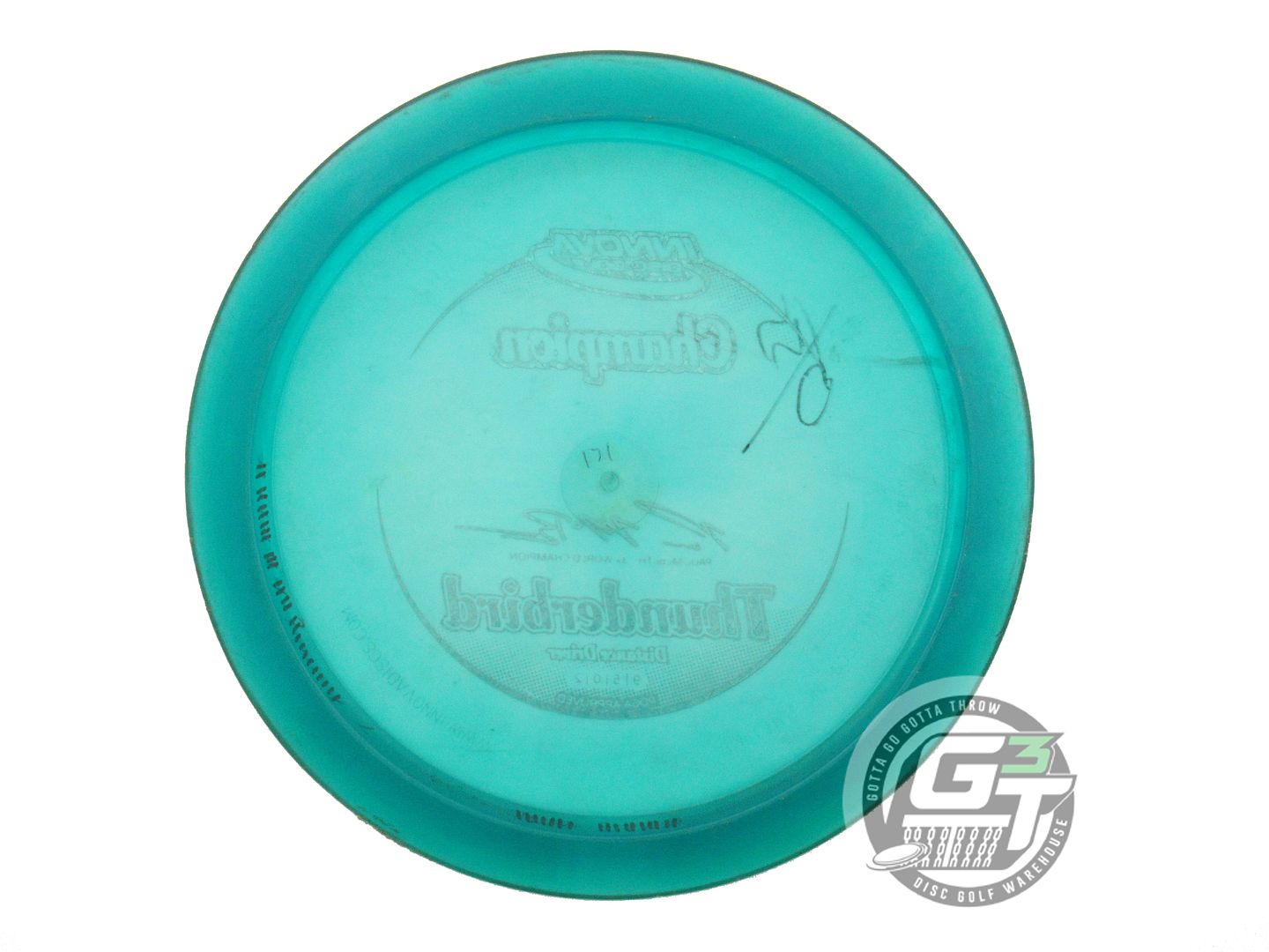 USED Innova [McBETH 3X] Champion Thunderbird 171g Teal Red Shatter Driver Disc
