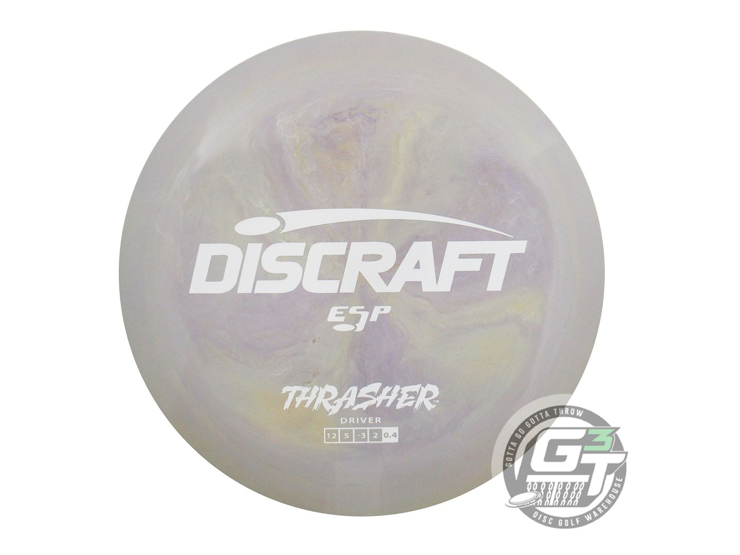 USED Discraft ESP Thrasher 172g Lilac-Peach White Stamp Distance Driver Disc