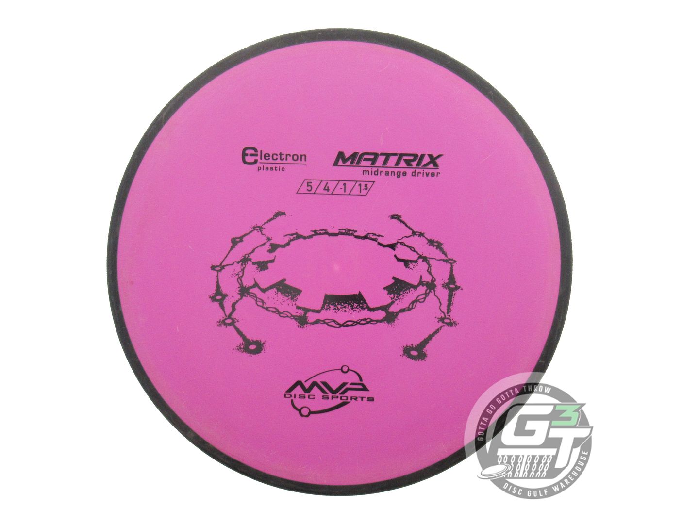USED MVP Disc Sports Electron Matrix 172g Purple Midrange Golf Disc