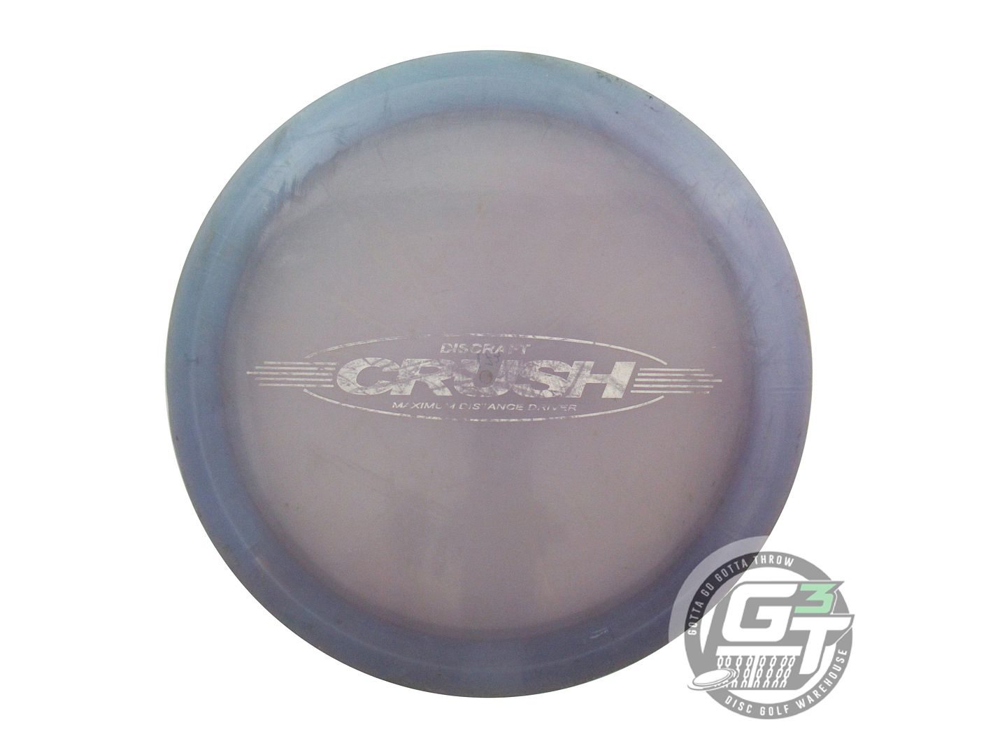 USED Discraft BAR STAMP Z Crush 173g Purple OOP Distance Driver Golf Disc