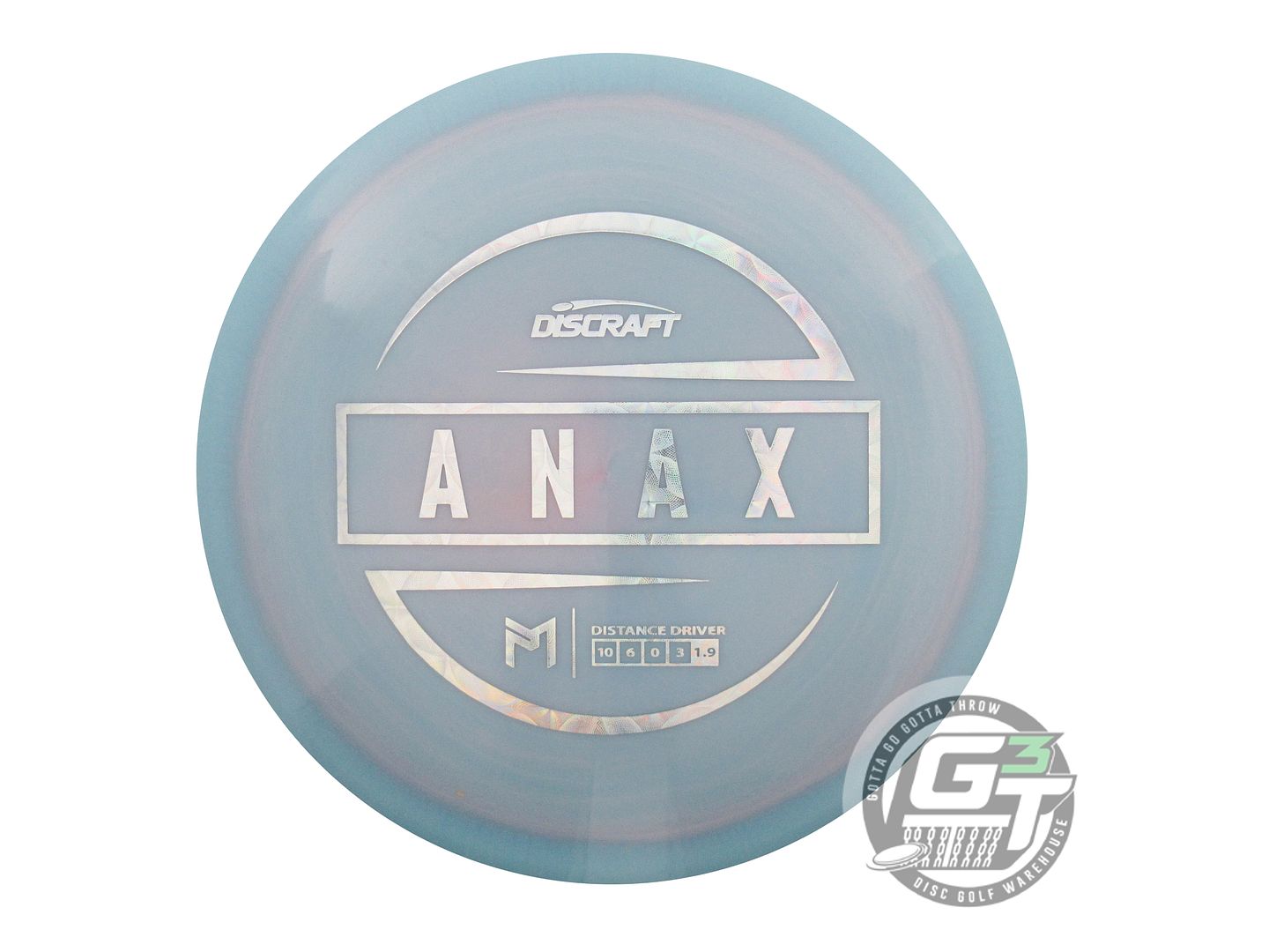 USED Discraft [McBETH] ESP Anax 173g Teal-Lilac Hypnotic Foil Driver Golf Disc