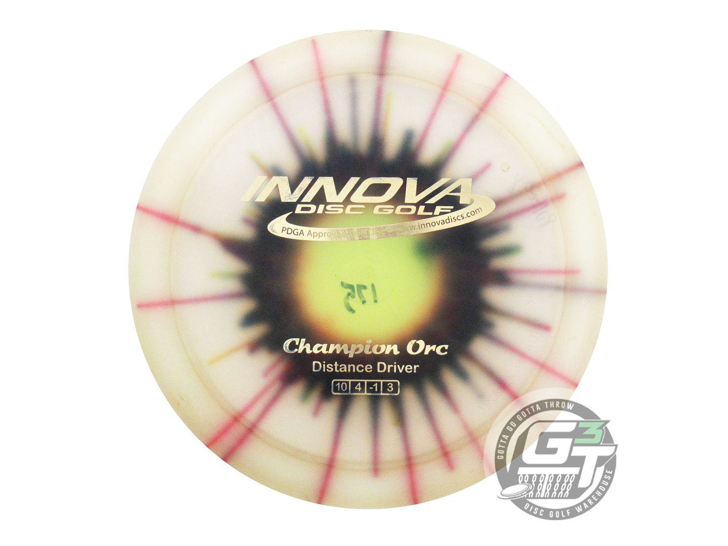 USED Innova I-DYE Champion Orc 175g Black Burst Distance Driver Golf Disc