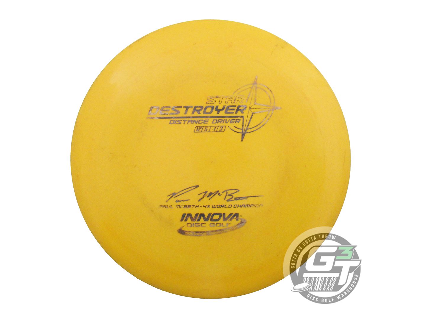 USED Innova [McBETH] Star Destroyer 175g Marigold Black Stamp Driver Golf Disc