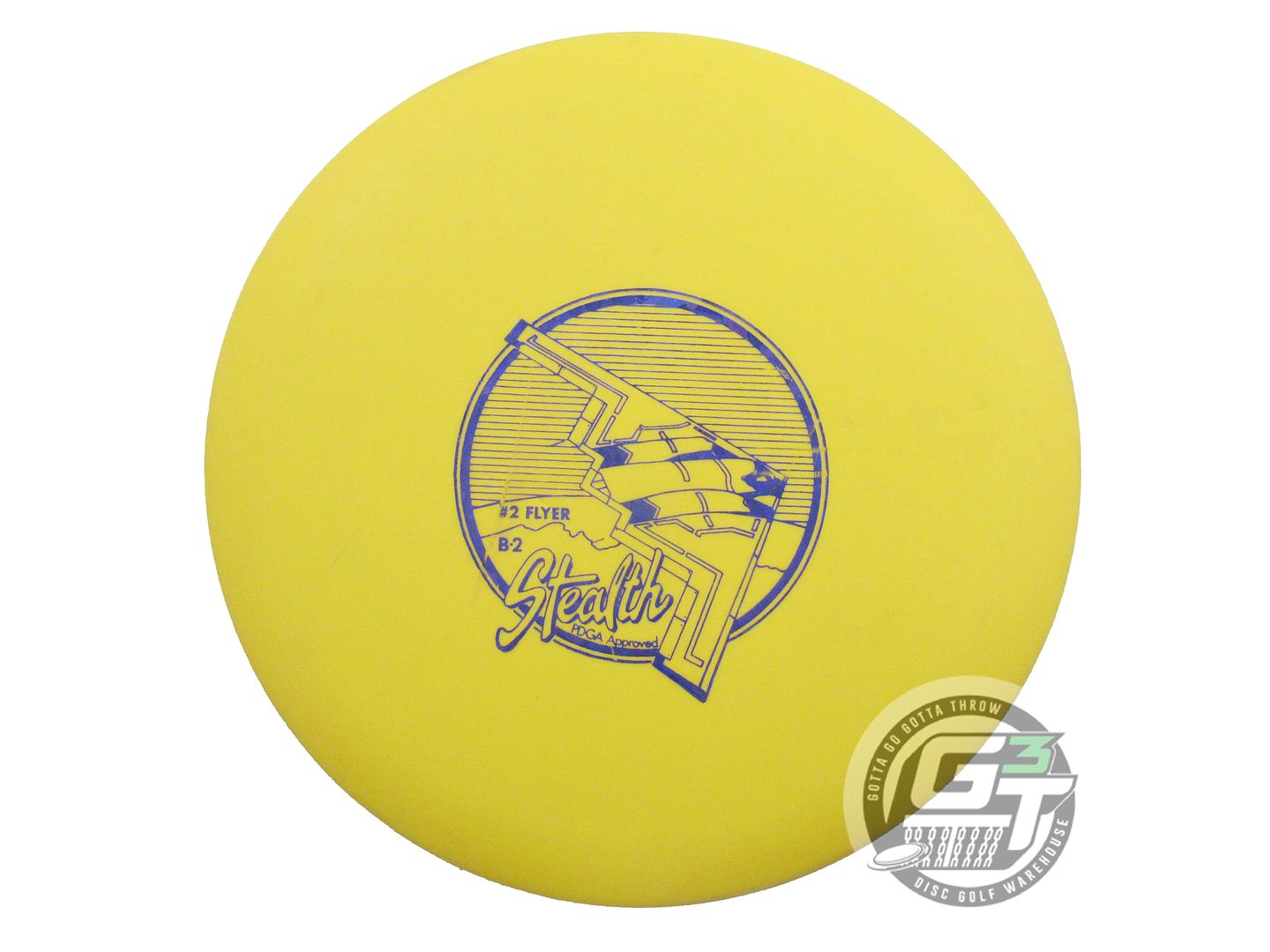 USED Lightning Warbird Standard #2 Flyer 130g Yellow Fairway Driver Golf Disc