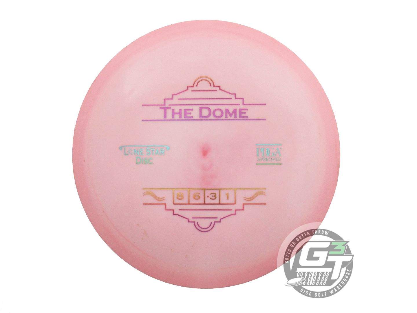 USED Lone Star Bravo The Dome 173g Pink Rainbow Foil Fairway Driver Golf Disc