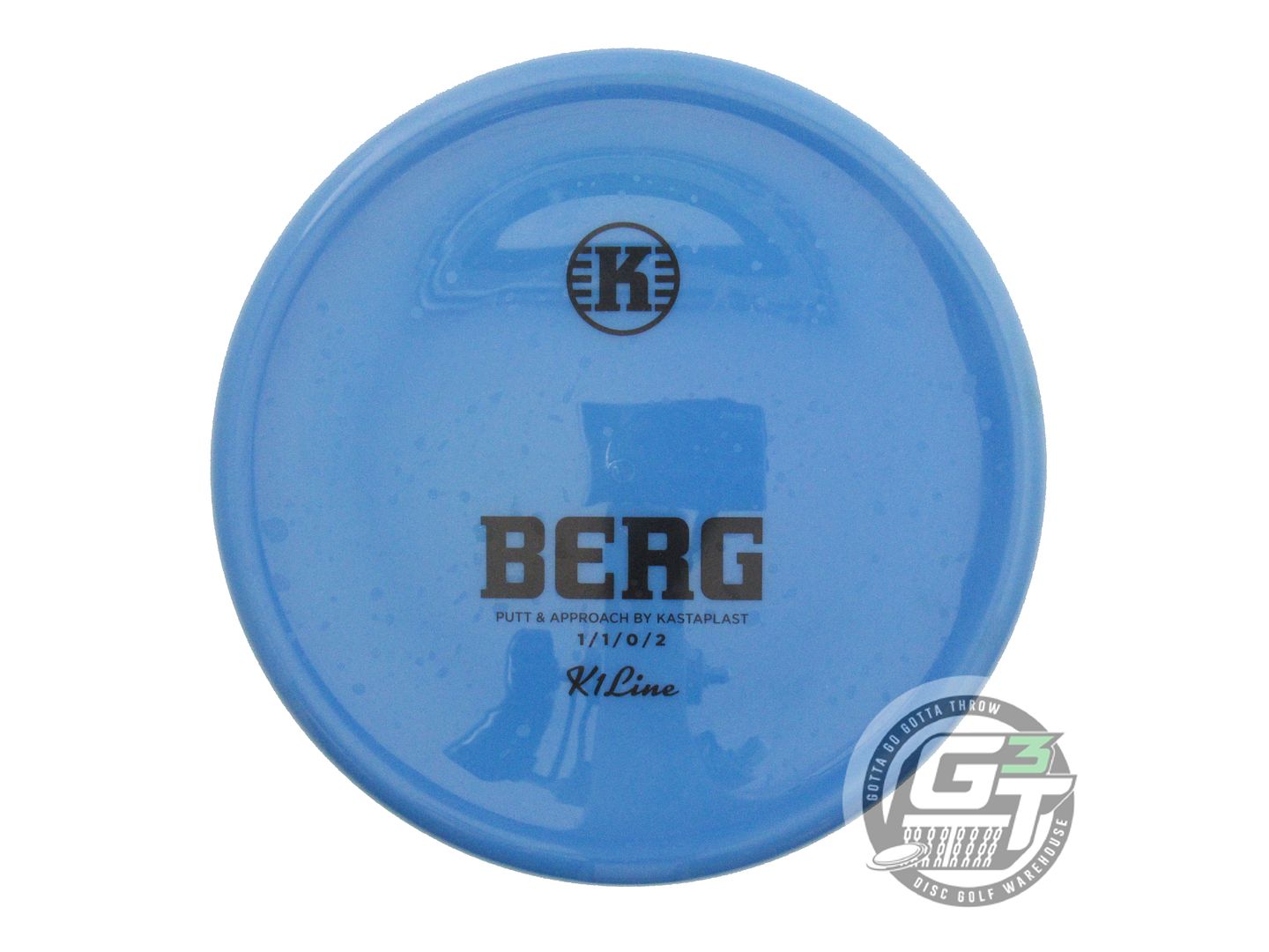 USED Kastaplast K1 Berg 173g Blue Black Stamp Putter Golf Disc