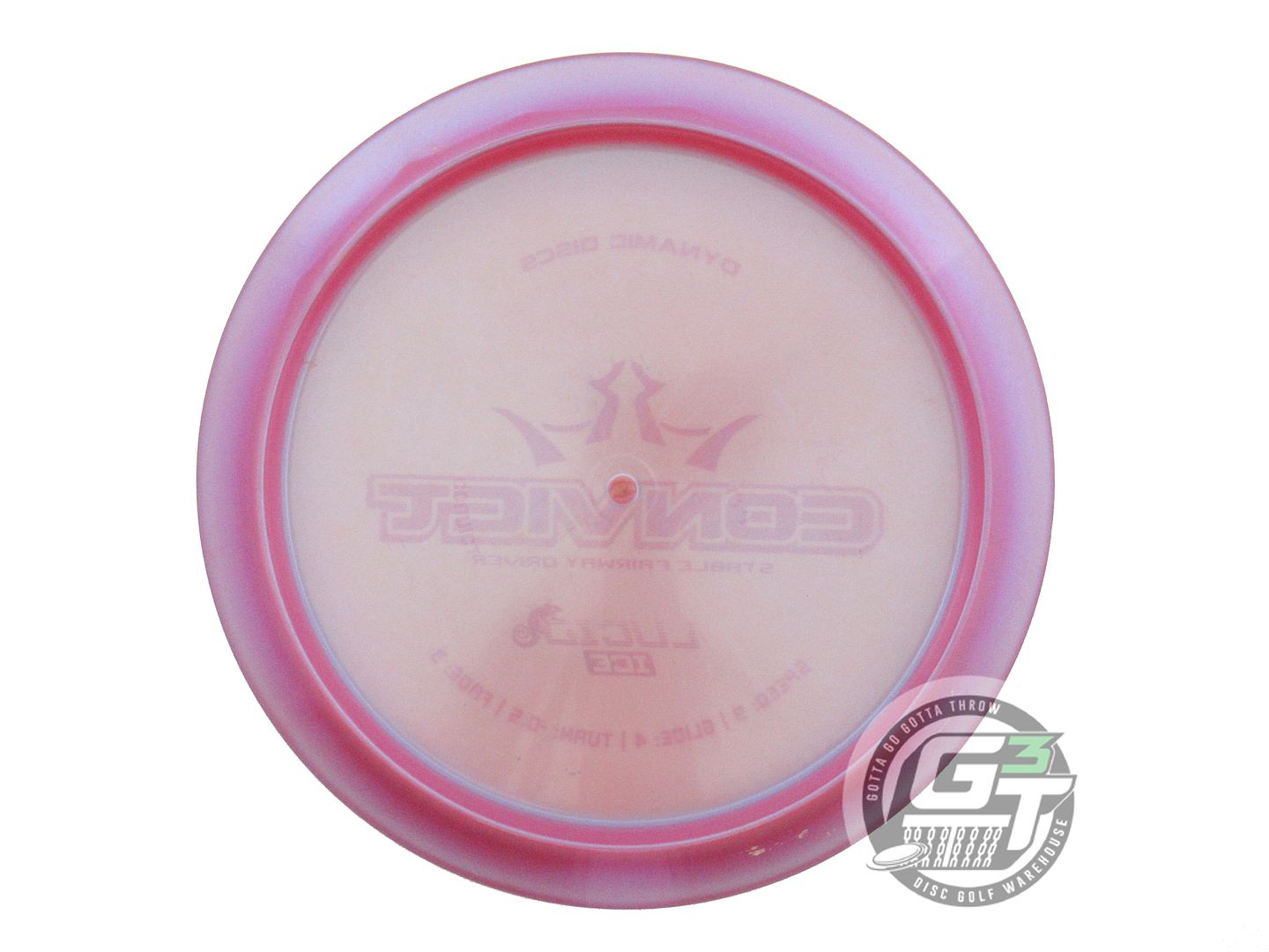 USED Dynamic Discs Chameleon Lucid Ice Convict 173g Pink Distance Driver Disc
