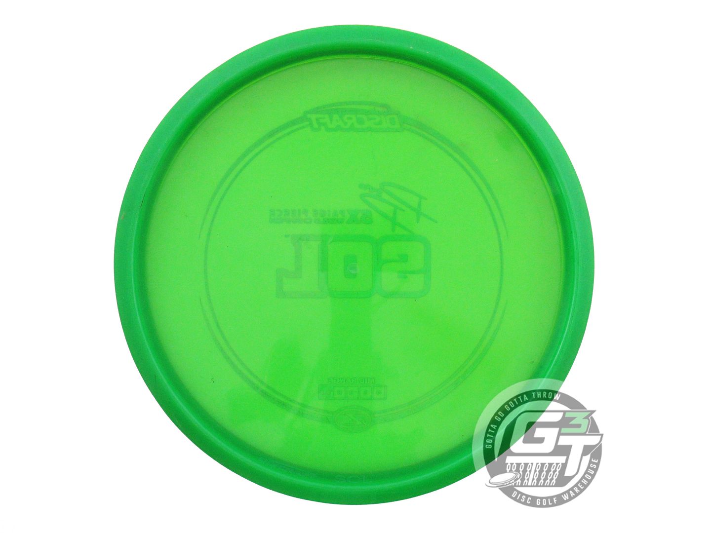 USED Discraft [PIERCE] Z Sol 157g Green Gold Holo Foil Midrange Golf Disc