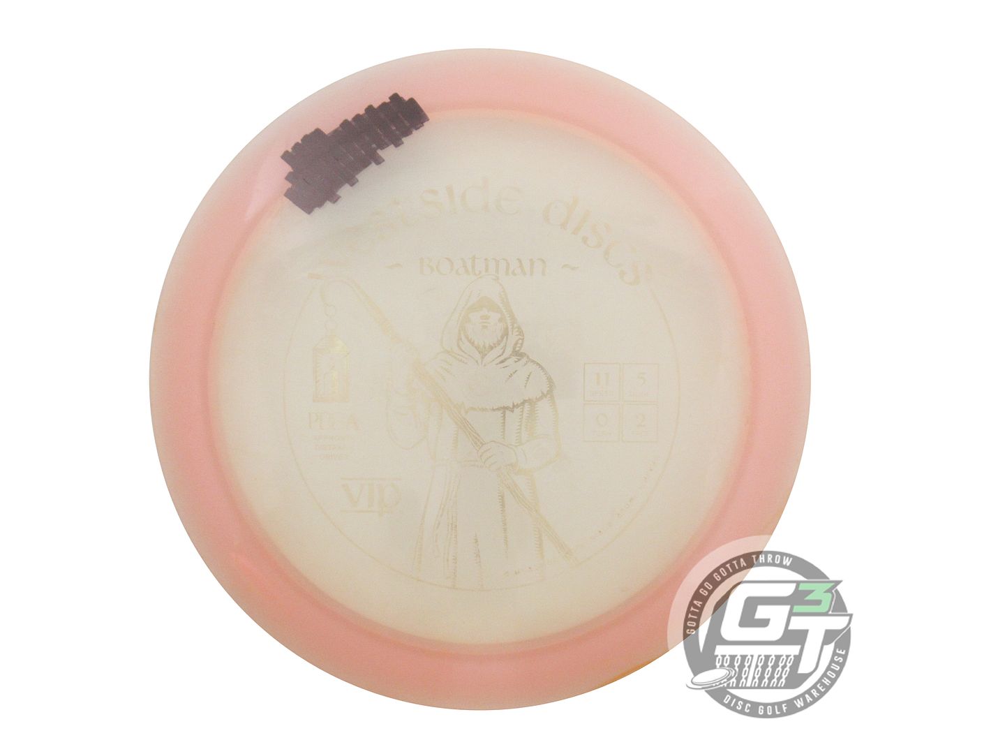 USED Westside Discs VIP Boatman 169g Lt. Pink Gold Foil Distance Driver Disc