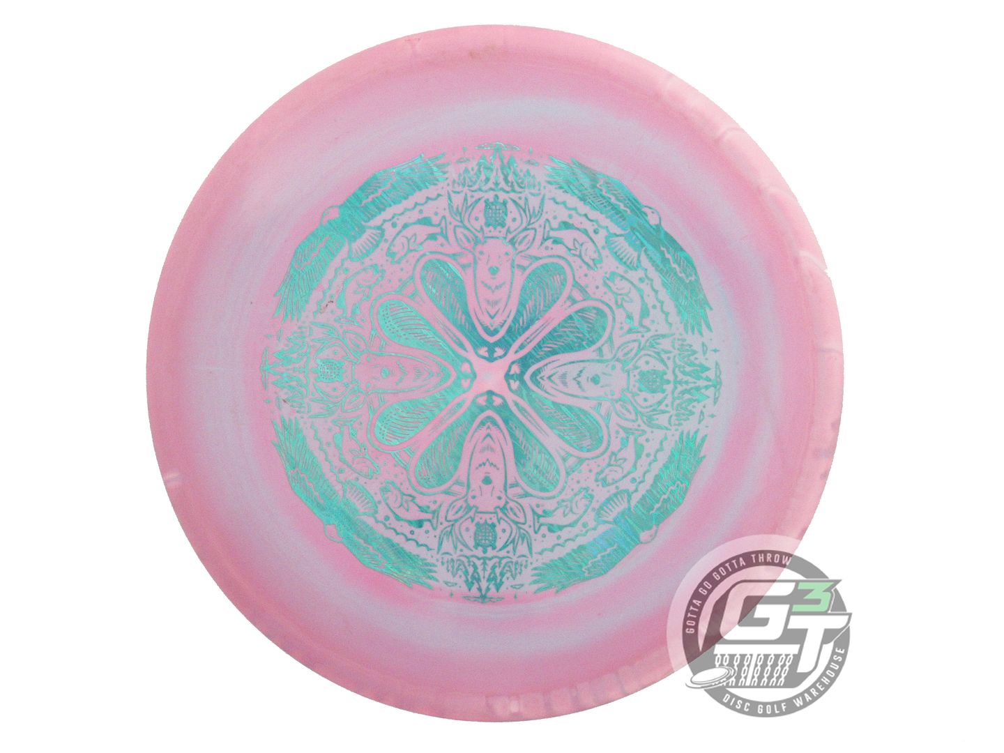 USED Discraft [AIRBORN] ESP Buzzz 181g Pink-Seafoam Midrange Golf Disc