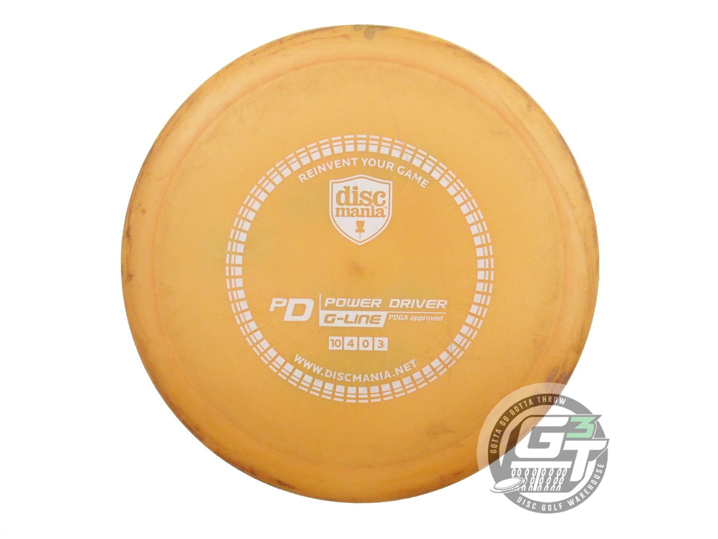 USED DiscMania X-OUT G-Line PD 173g Orange White Stamp Distance Driver Golf Disc