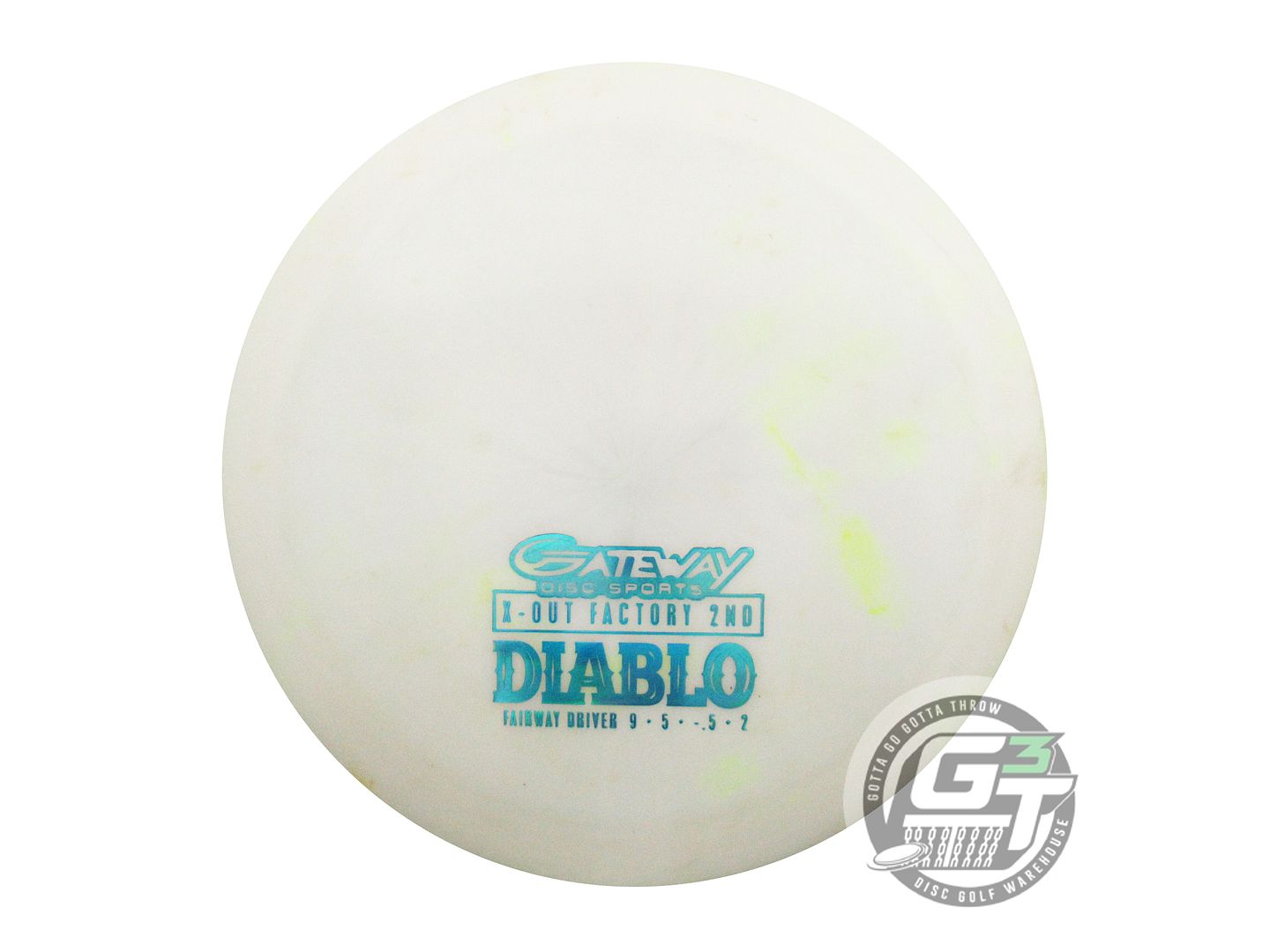 USED Gateway X-OUT Diamond Diablo 166g White Distance Driver Golf Disc