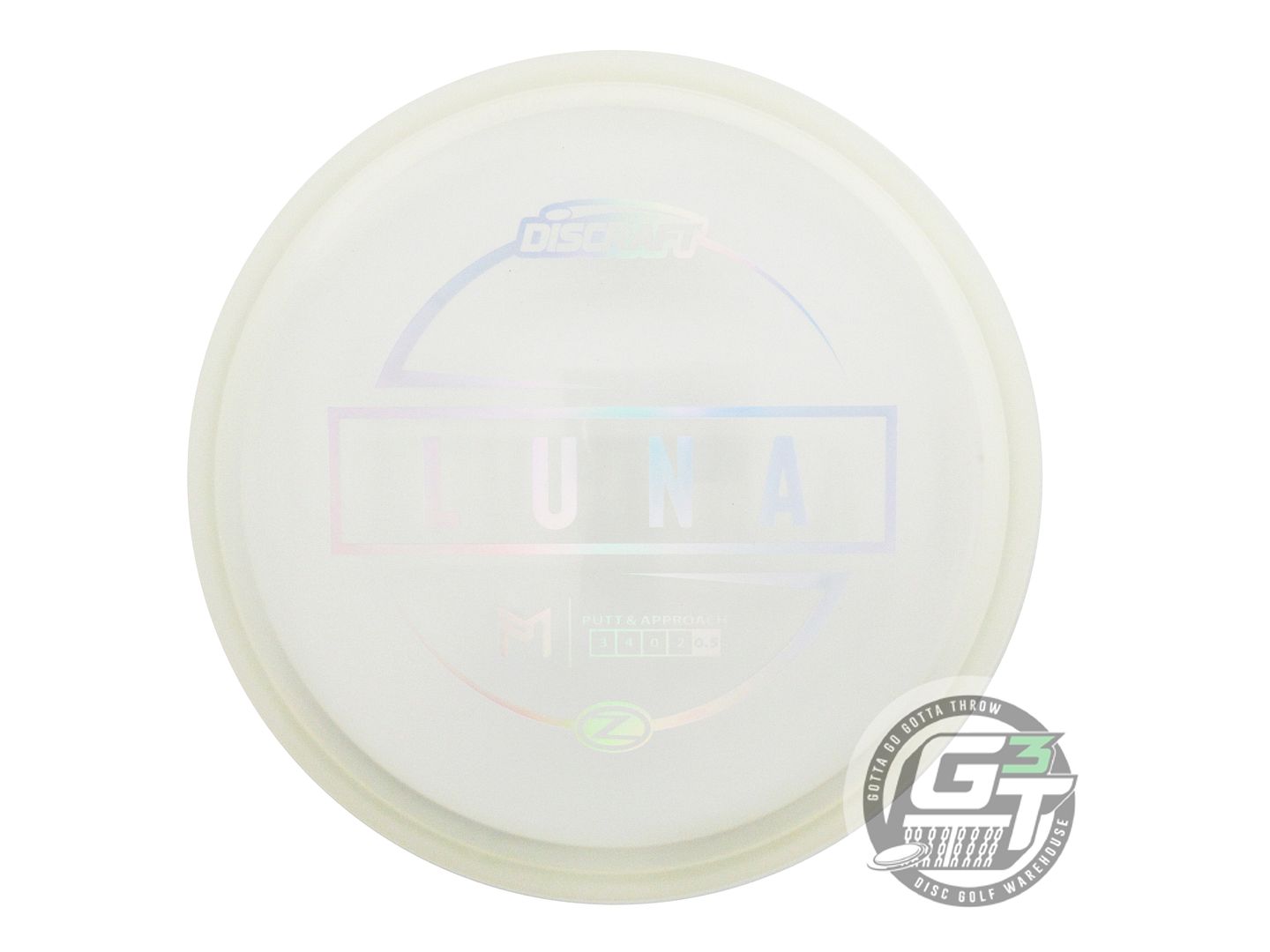 NOS Discraft [McBETH] Z Luna 175g Clear Silver Holo Foil Putter Golf Disc