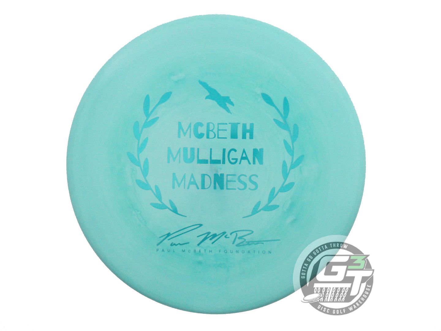 NOS Discraft [McBETH] MULLIGAN ESP Zone 174g Seafoam Aqua Foil Putter Golf Disc