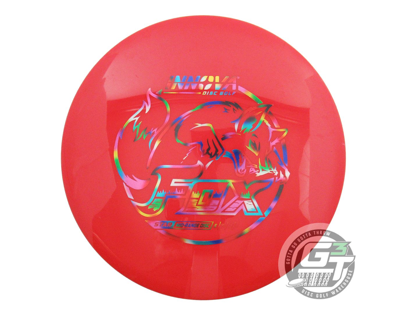 USED Innova Star Fox 165g Red Jellybean Foil Midrange Golf Disc