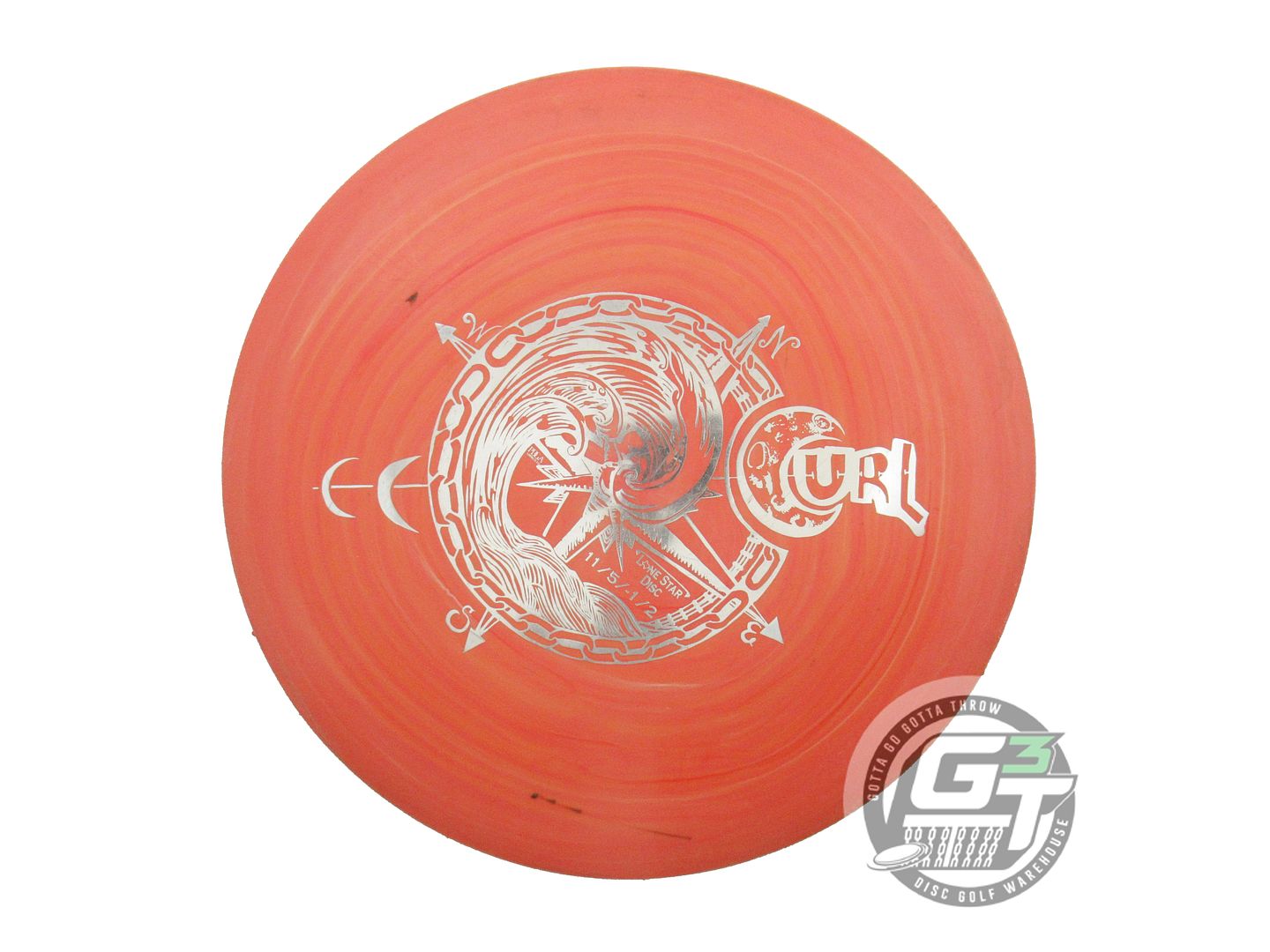 USED Lone Star COMPASS Lima Curl 157g Orange Silver Foil Distance Driver Disc