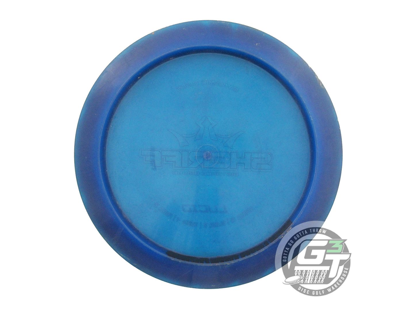 USED Dynamic Discs Lucid Sheriff 167g Blue Blue Shatter Foil Driver Golf Disc