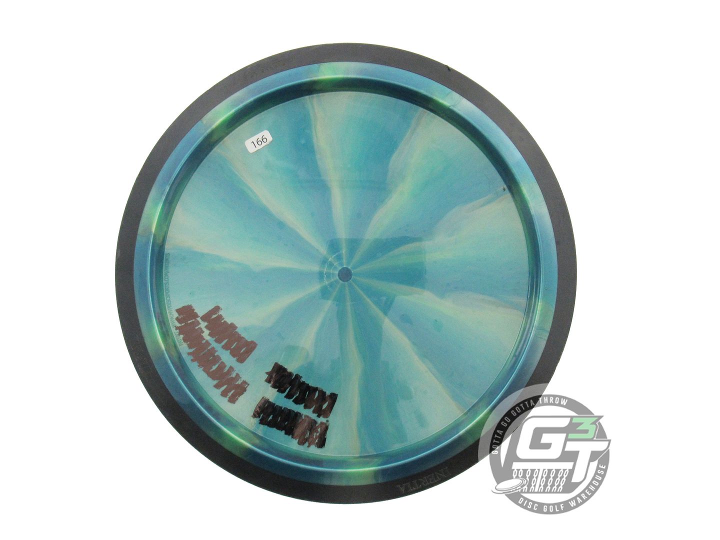 USED MVP Disc Sports Plasma Inertia 166g Blue-Lime Distance Driver Golf Disc