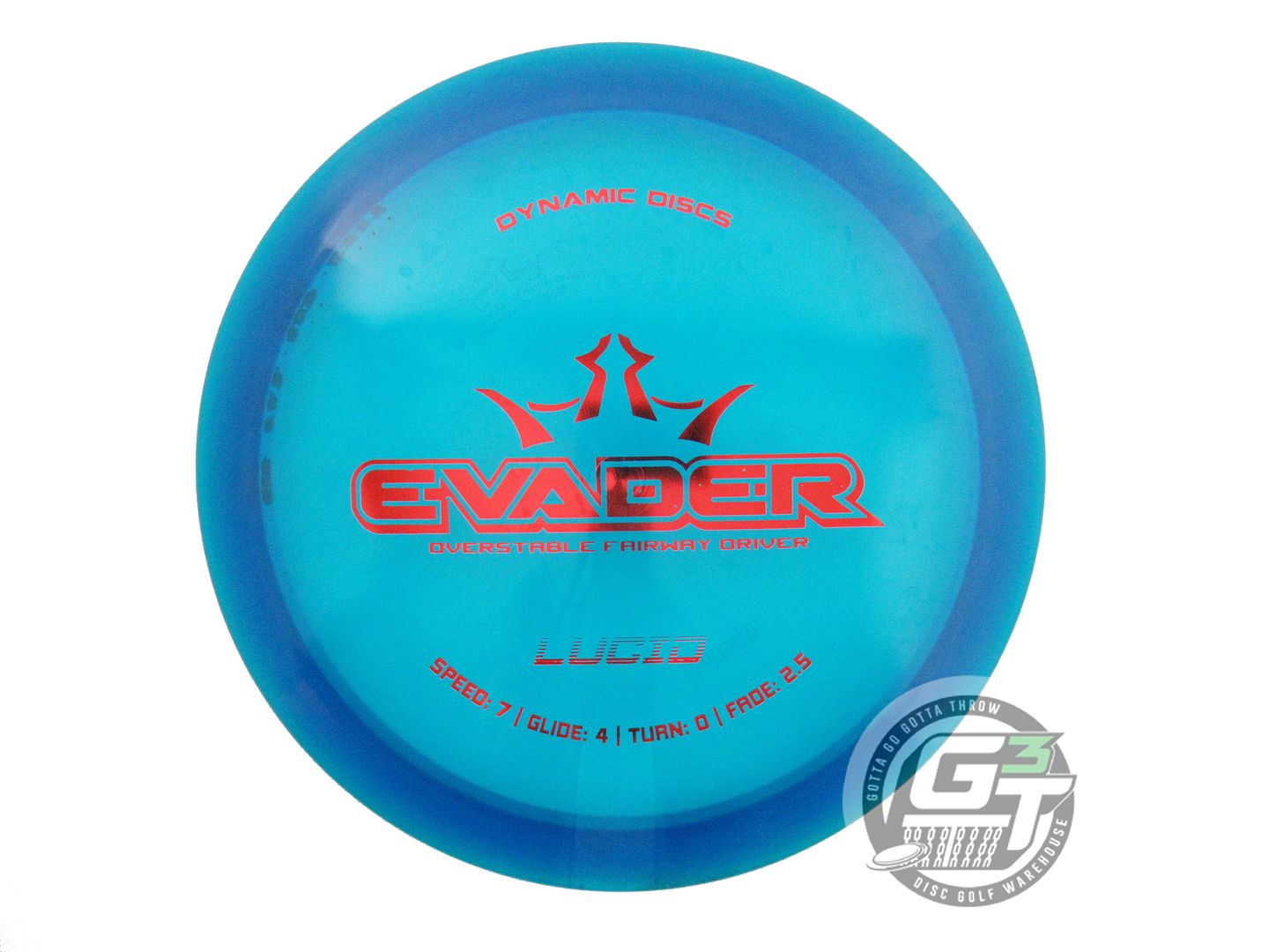 USED Dynamic Discs Lucid Evader 173g Blue Red Foil Fairway Driver Golf Disc