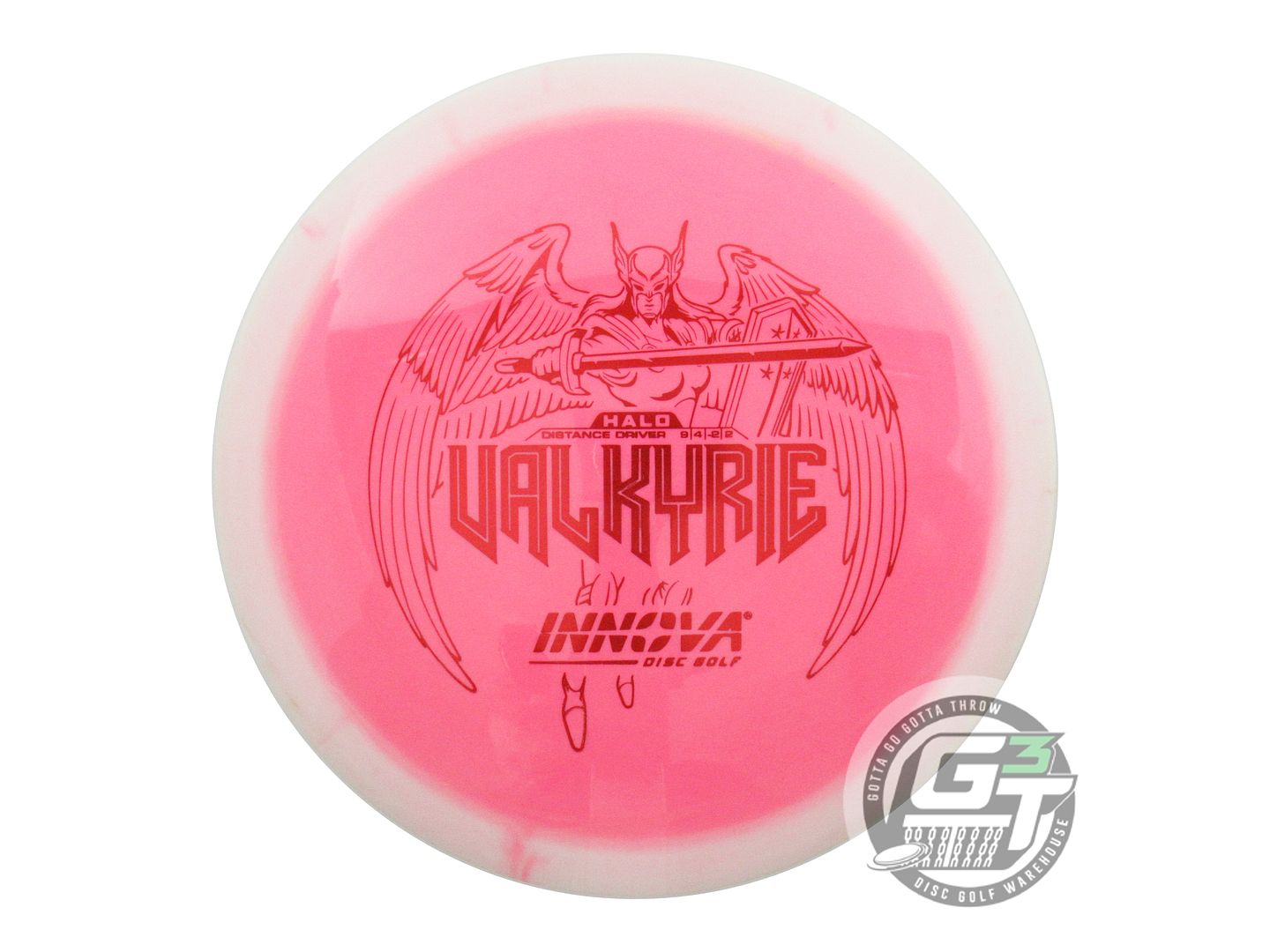 USED Innova Halo Star Valkyrie 157g White-Pink Distance Driver Golf Disc