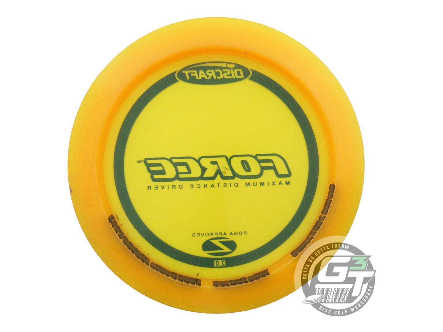 USED Discraft Z Force 169g Marigold Black Stamp Distance Driver Golf Disc
