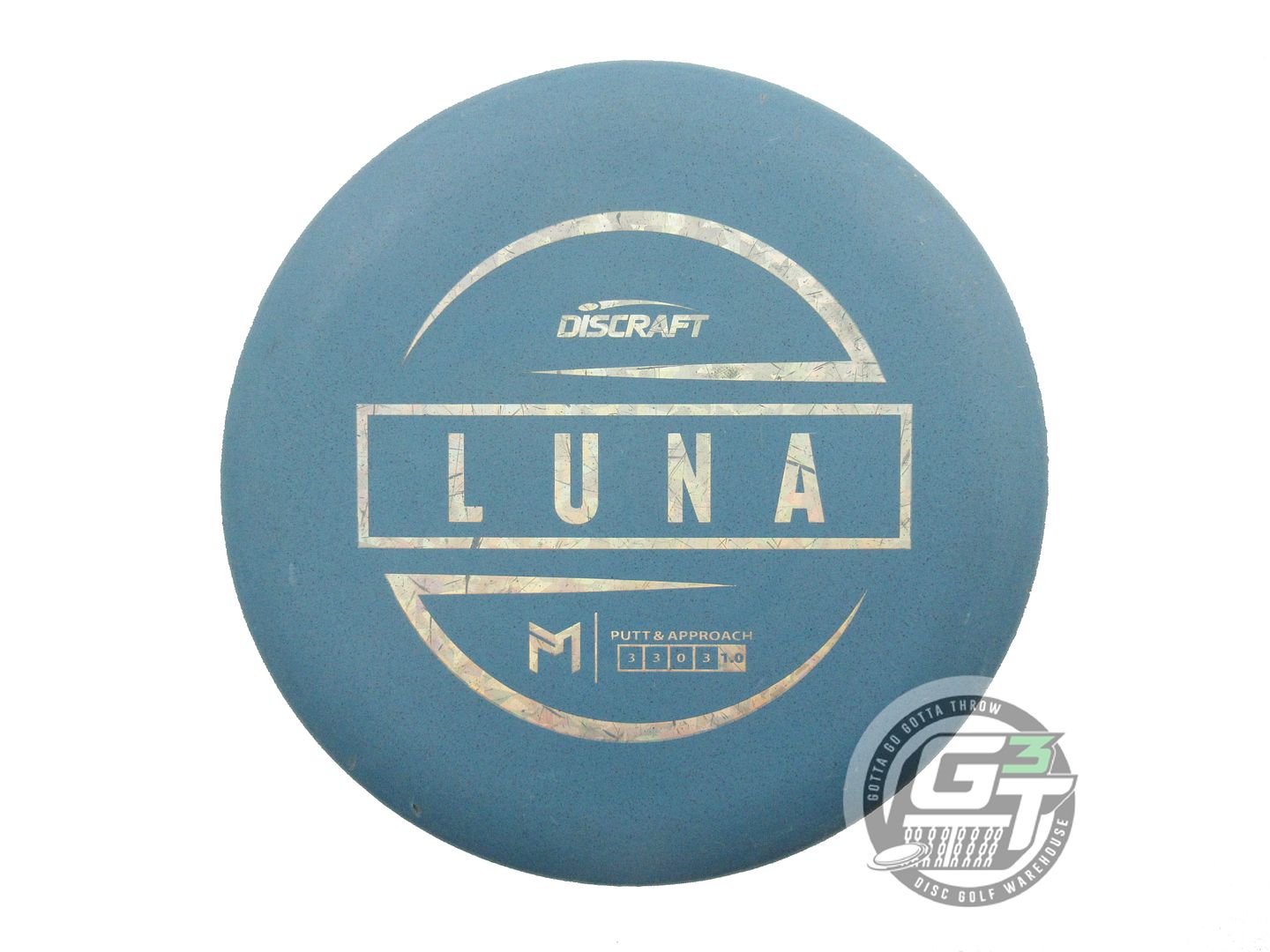 USED Discraft [McBETH] Jawbreaker Luna 168g Blue Gold Shatter Putter Golf Disc