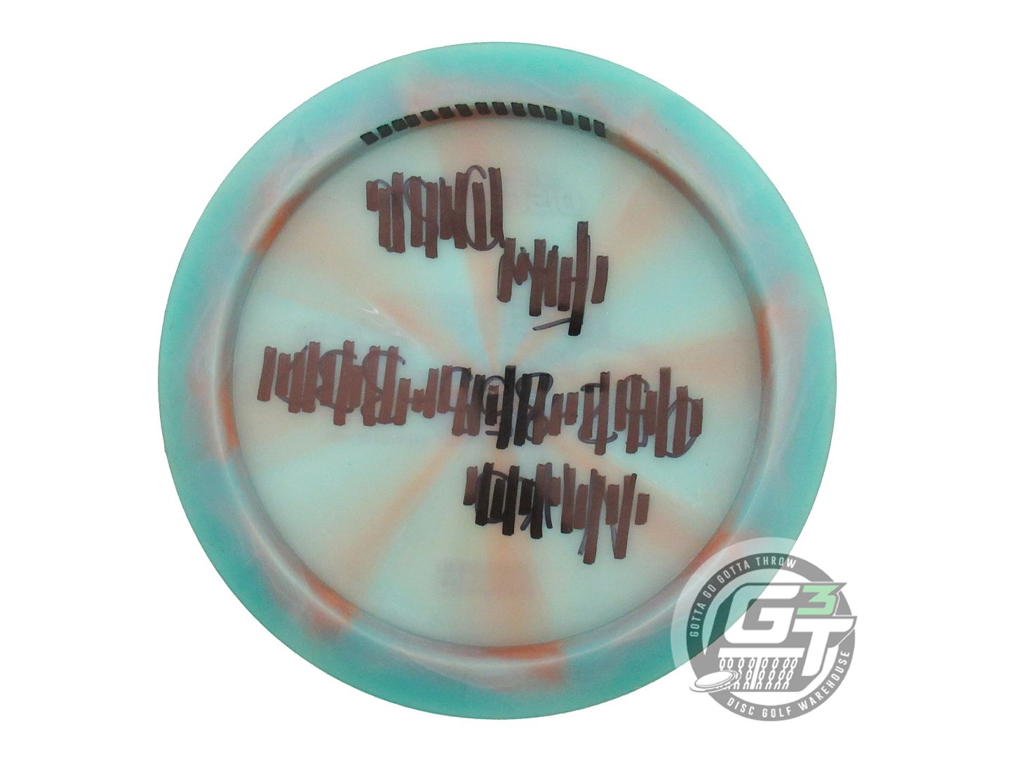 USED Discraft [PIERCE] Z Swirl Drive 175g Green-Peach Distance Driver Golf Disc
