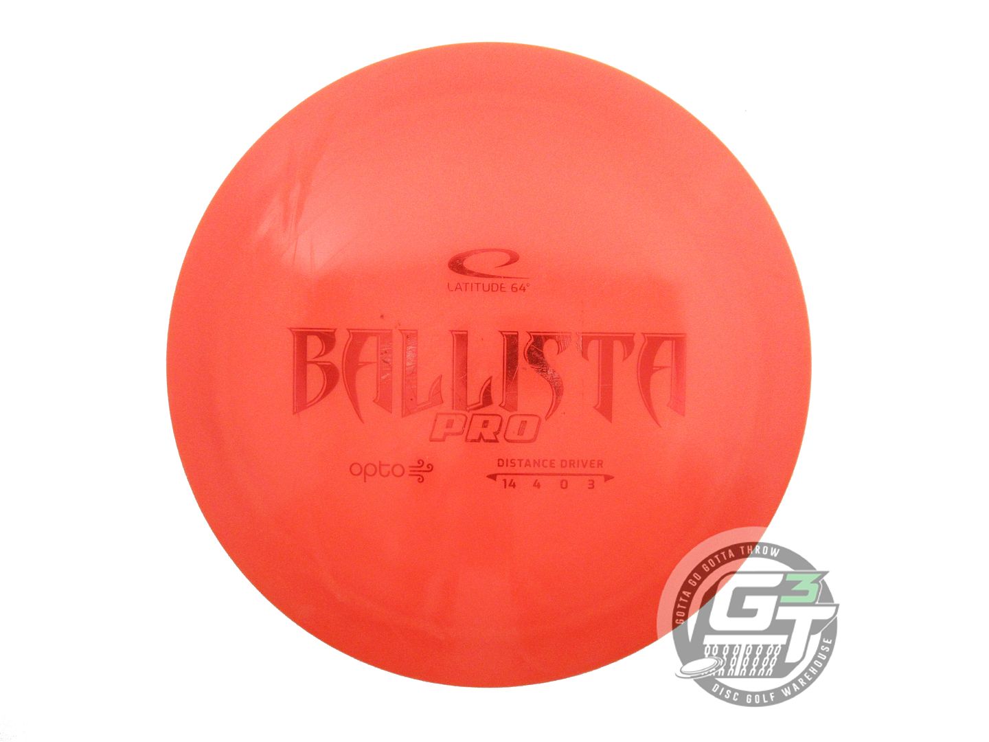 USED Latitude 64 Opto AIR Ballista Pro 157g Orange Red Foil Distance Driver Disc