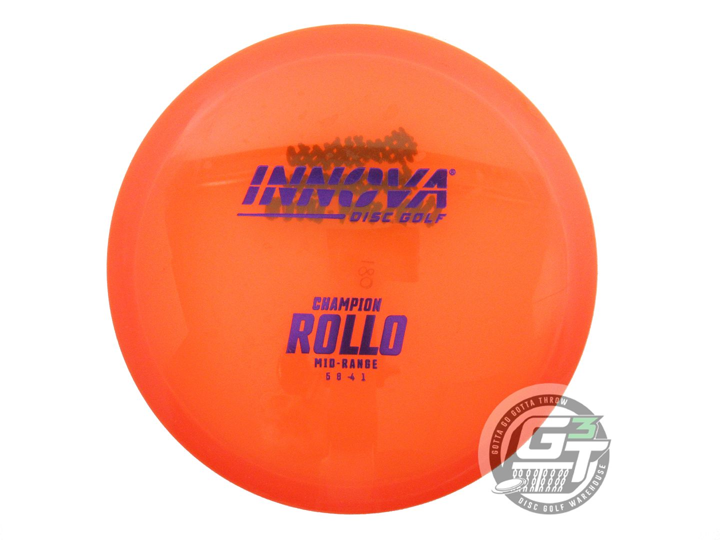USED Innova Champion Rollo 180g Orange Purple Foil Midrange Golf Disc