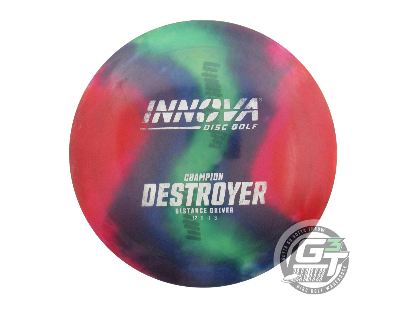 USED Innova I-DYE Champion Destroyer 173g Rainbow Distance Driver Golf Disc