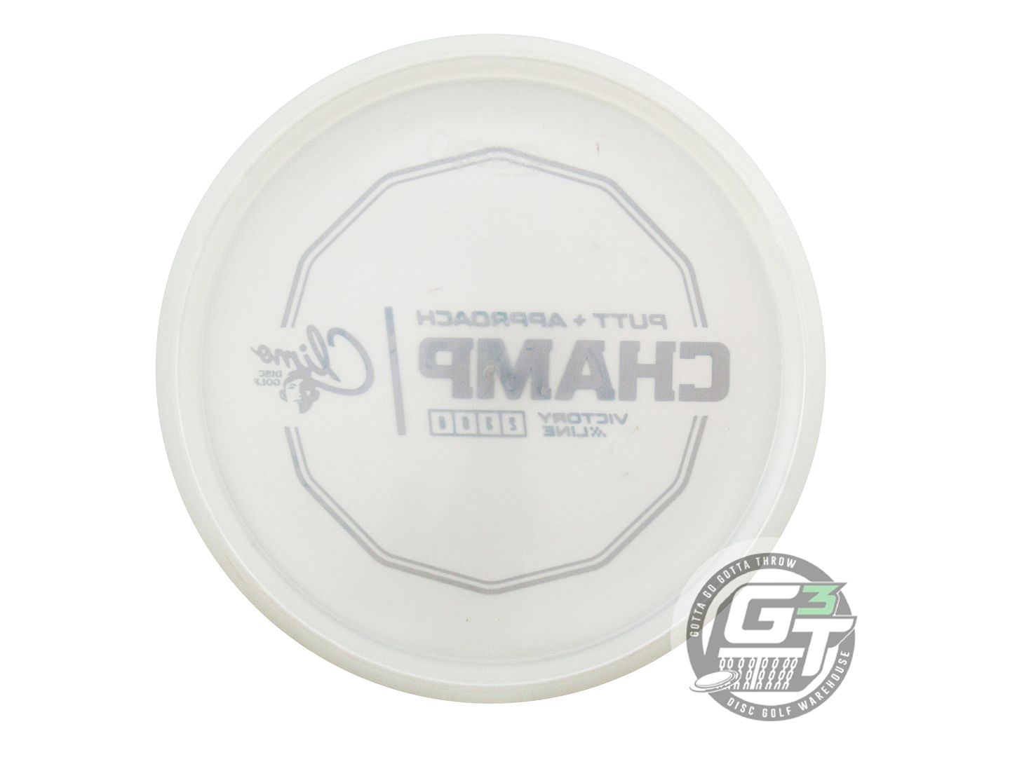 USED Climo Victory Line Champ 173g Ice Teal Foil Putter Golf Disc