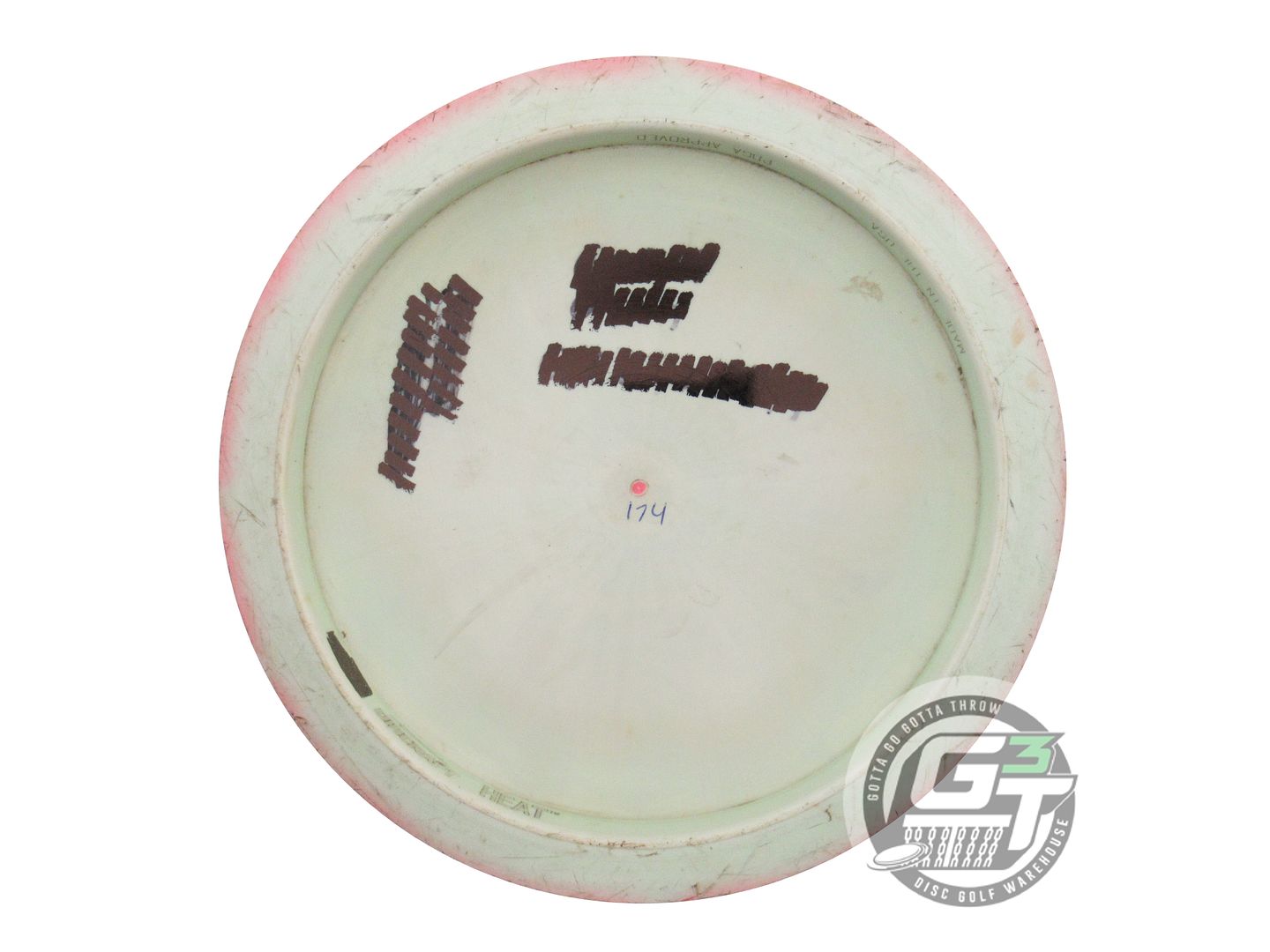 USED Discraft ESP Heat 174g Pink-Lime Silver Foil Distance Driver Golf Disc