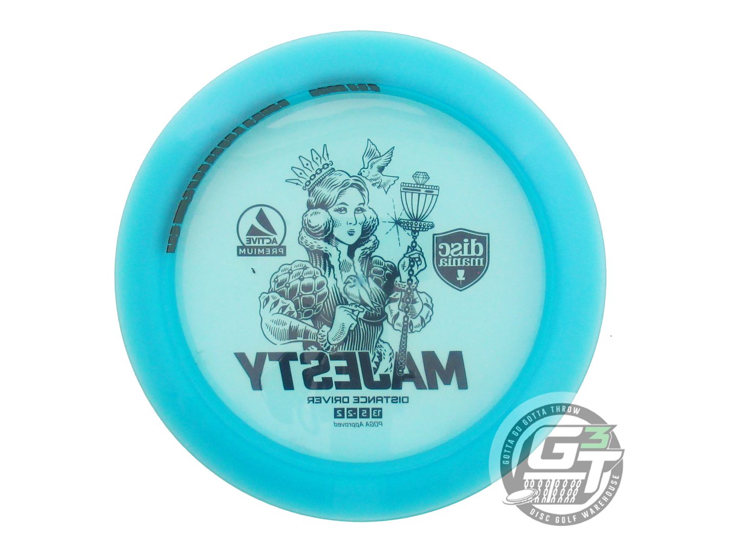 USED DiscMania Active Premium Majesty 173g Teal Black Stamp Distance Driver Disc