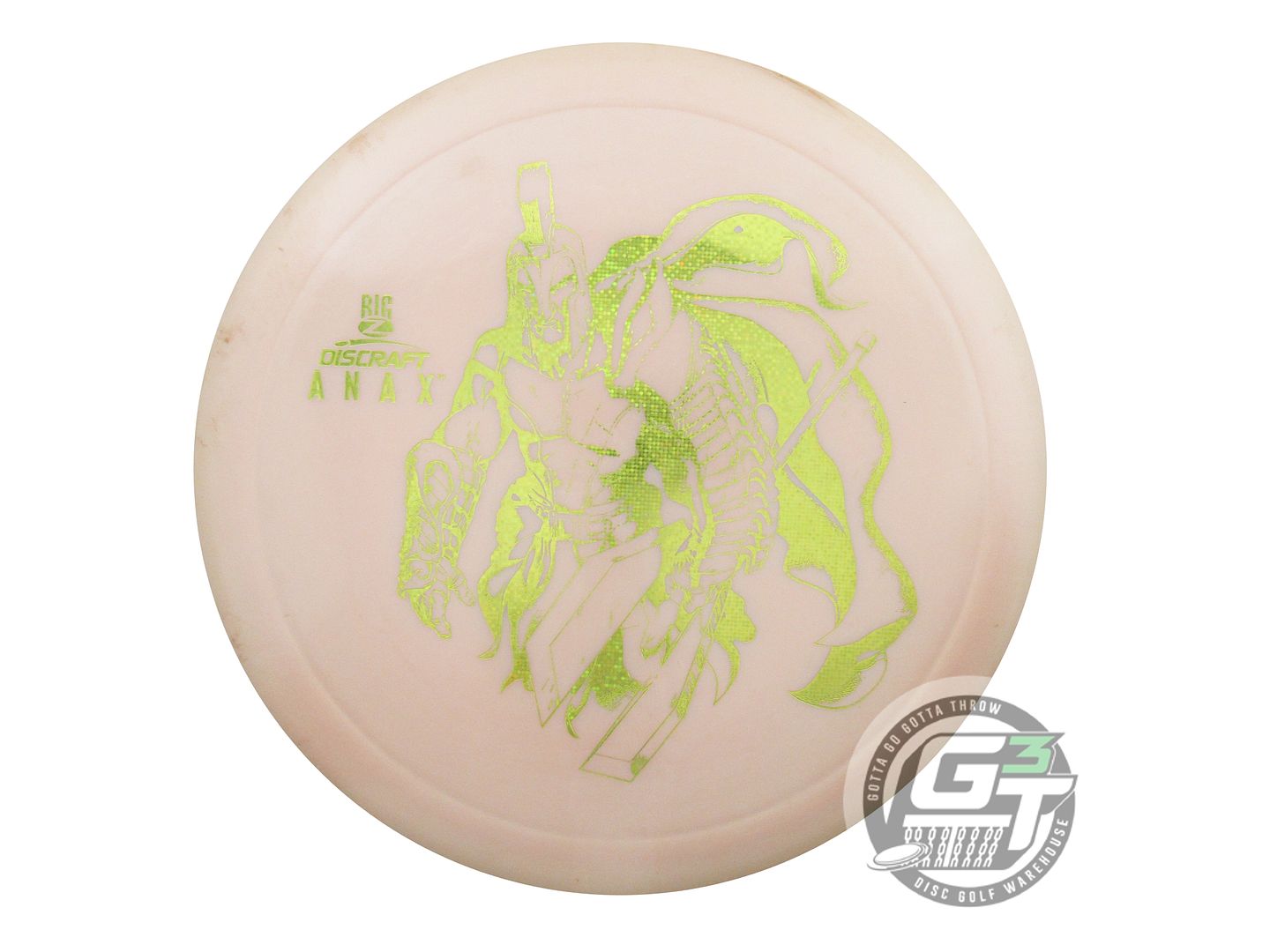 USED Discraft Big Z Anax 177g Peach Yellow Matrix Foil Driver Golf Disc