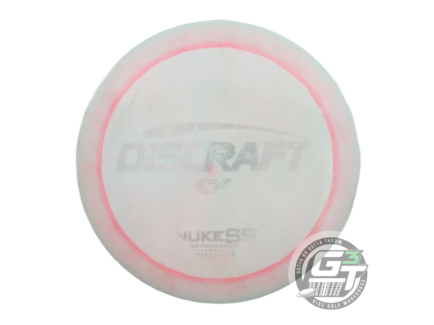 USED Discraft ESP Nuke SS 176g Mint-Pink Silver Weave Foil Distance Driver Disc