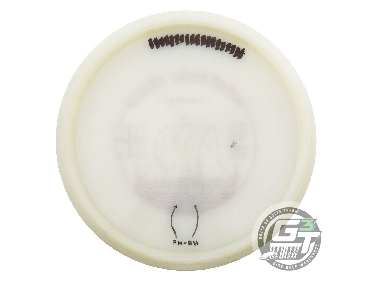 USED Westside Discs VIP Warship 168g White Purple Foil Midrange Golf Disc