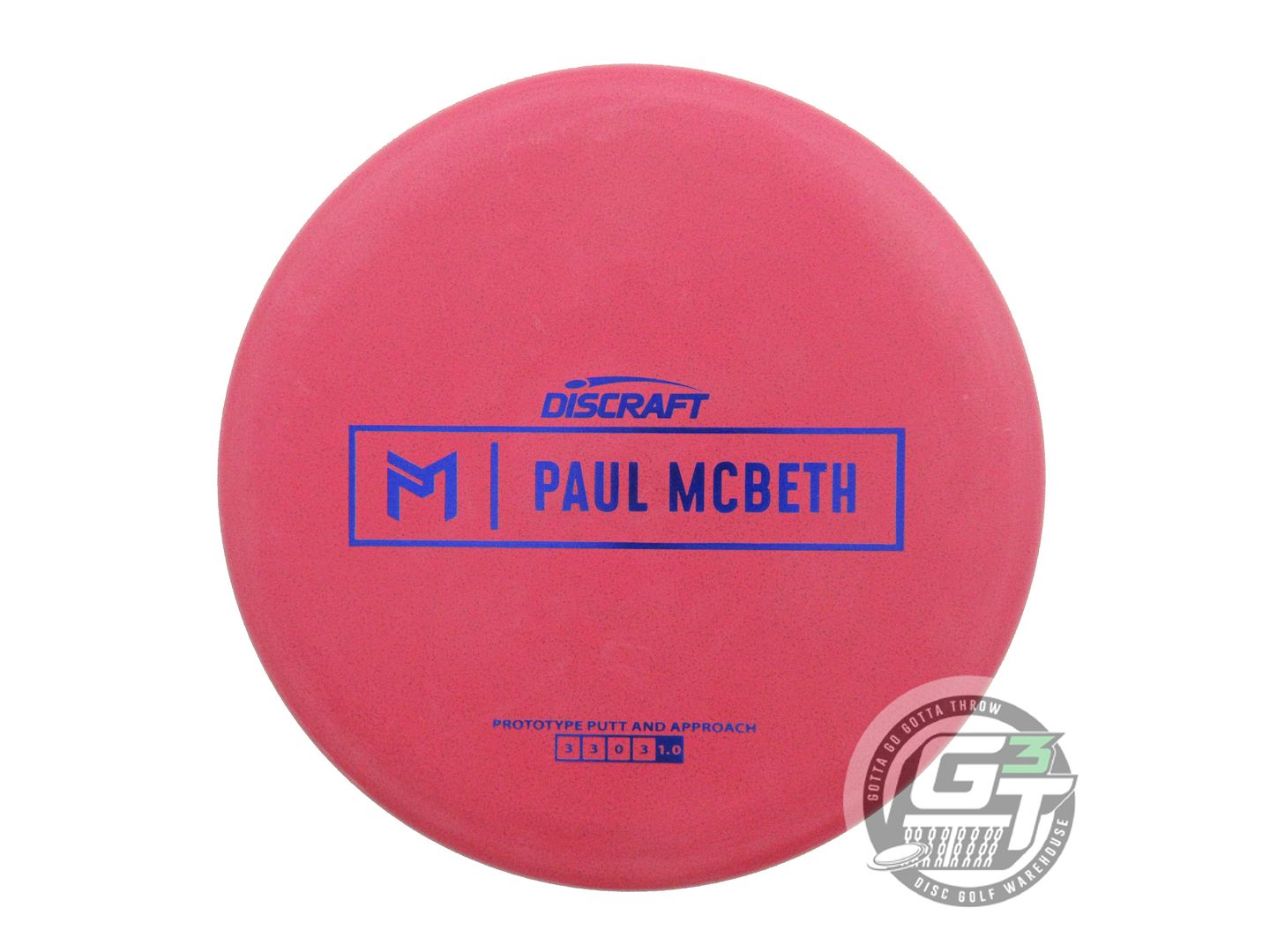 Discraft Limited Edition Prototype Paul McBeth Signature Rubber Blend Kratos Putter Golf Disc (Individually Listed)