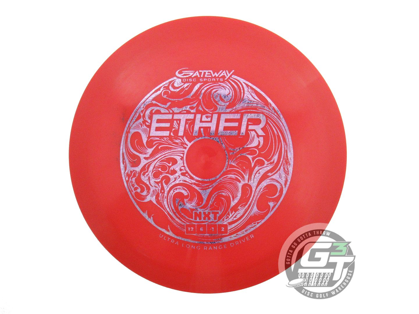 USED Gateway NXT Ether 174g Red Lilac Foil Distance Driver Golf Disc
