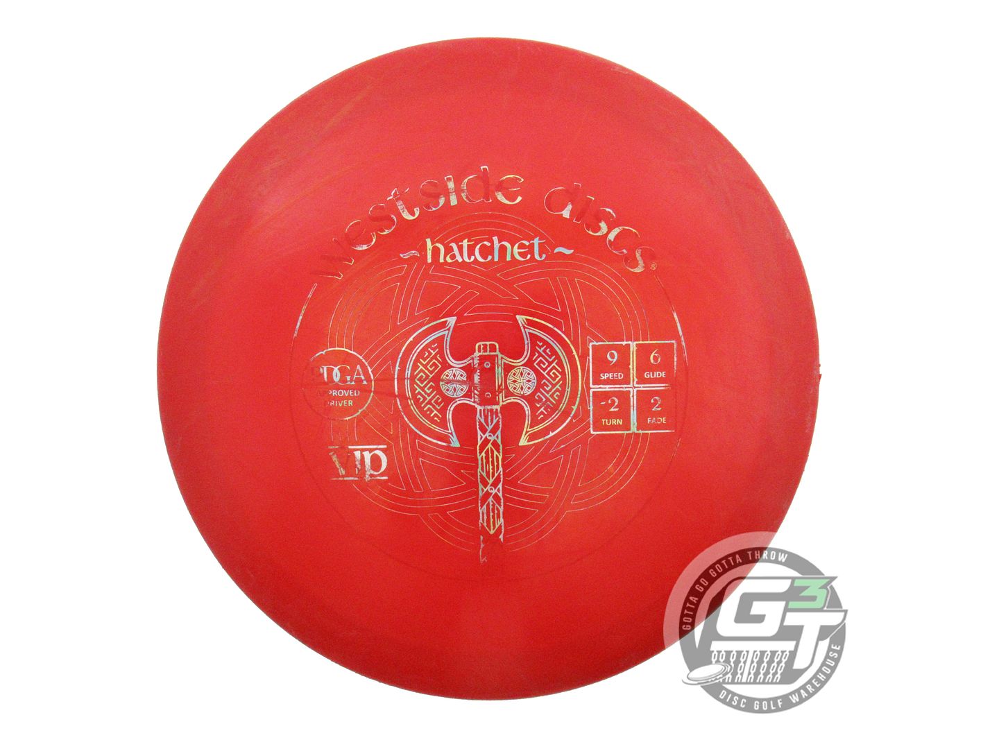 USED Westside Discs VIP Hatchet 169g Red Jellybean Foil Fairway Driver Golf Disc
