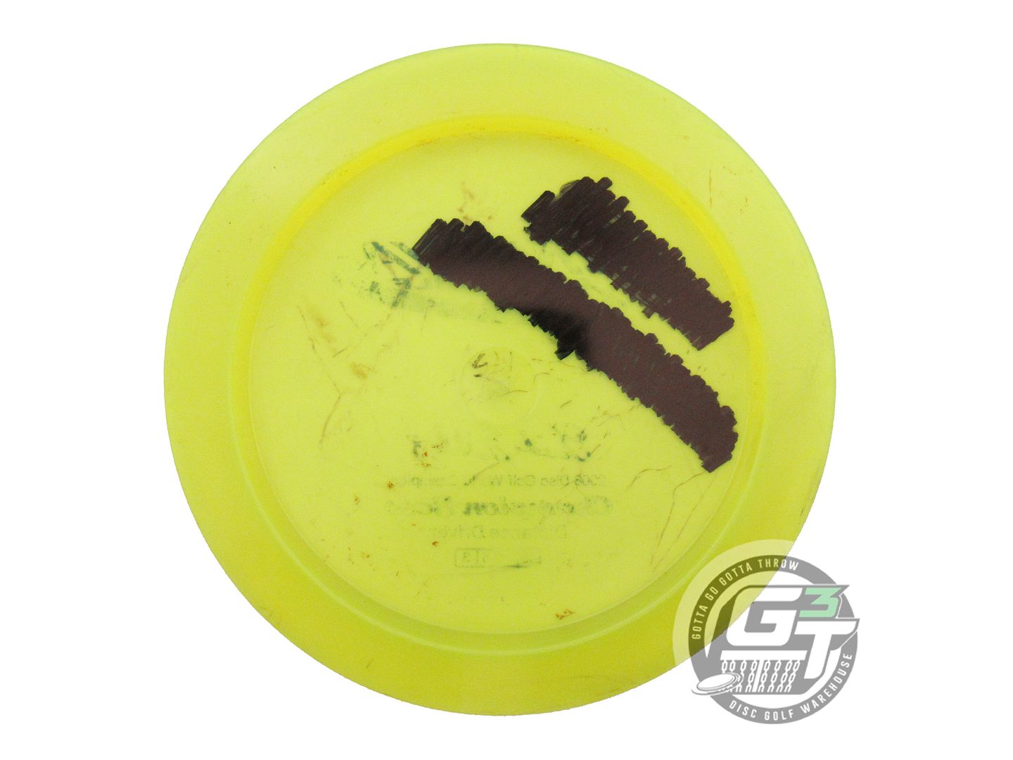 USED Innova Champion Boss 176g Yellow Wiped Stamp Distance Driver Golf Disc